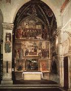Domenicho Ghirlandaio Cappella Sassetti oil painting artist